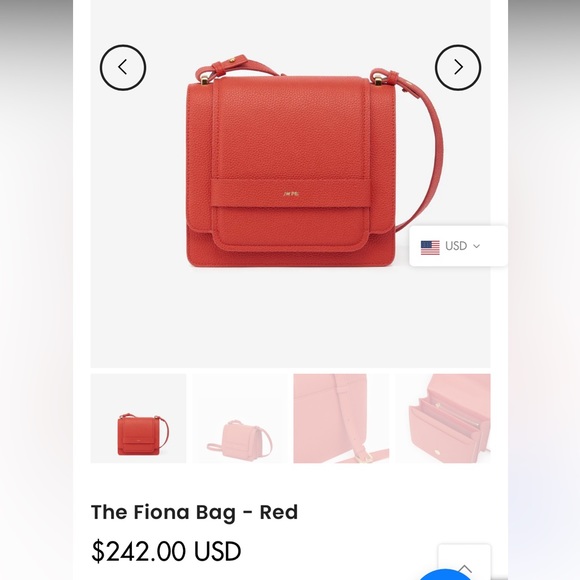 NEW JW PEI Fiona bag red - Picture 2 of 5